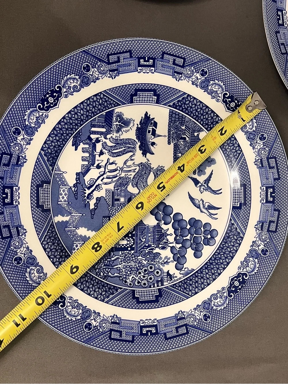 Johnson Bros Set Of 3 Blue Willow Dinner Plates 10.5” Chinese Love Story DS/MS